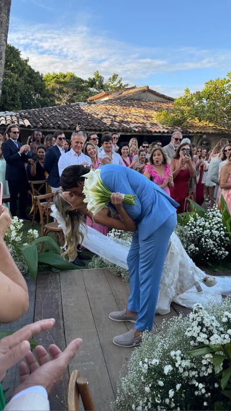 As imagens do casamento de Gonçalo Paciência na Bahia